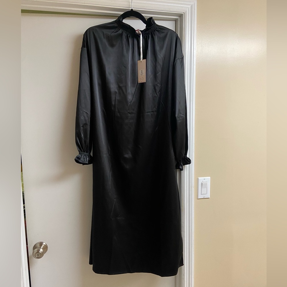 Gato Recato Black Attached Skirt Dress